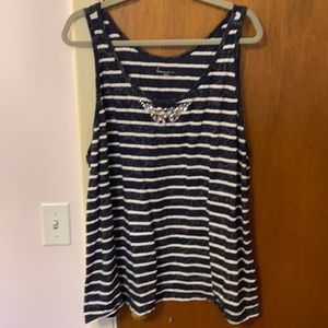 Lane Bryant Bejeweled Tank Top
